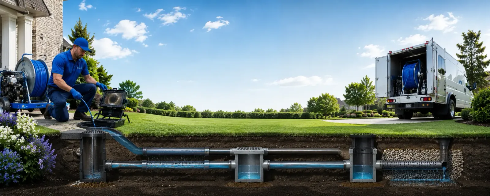 Outdoor drain cleaning information for Claridge, PA